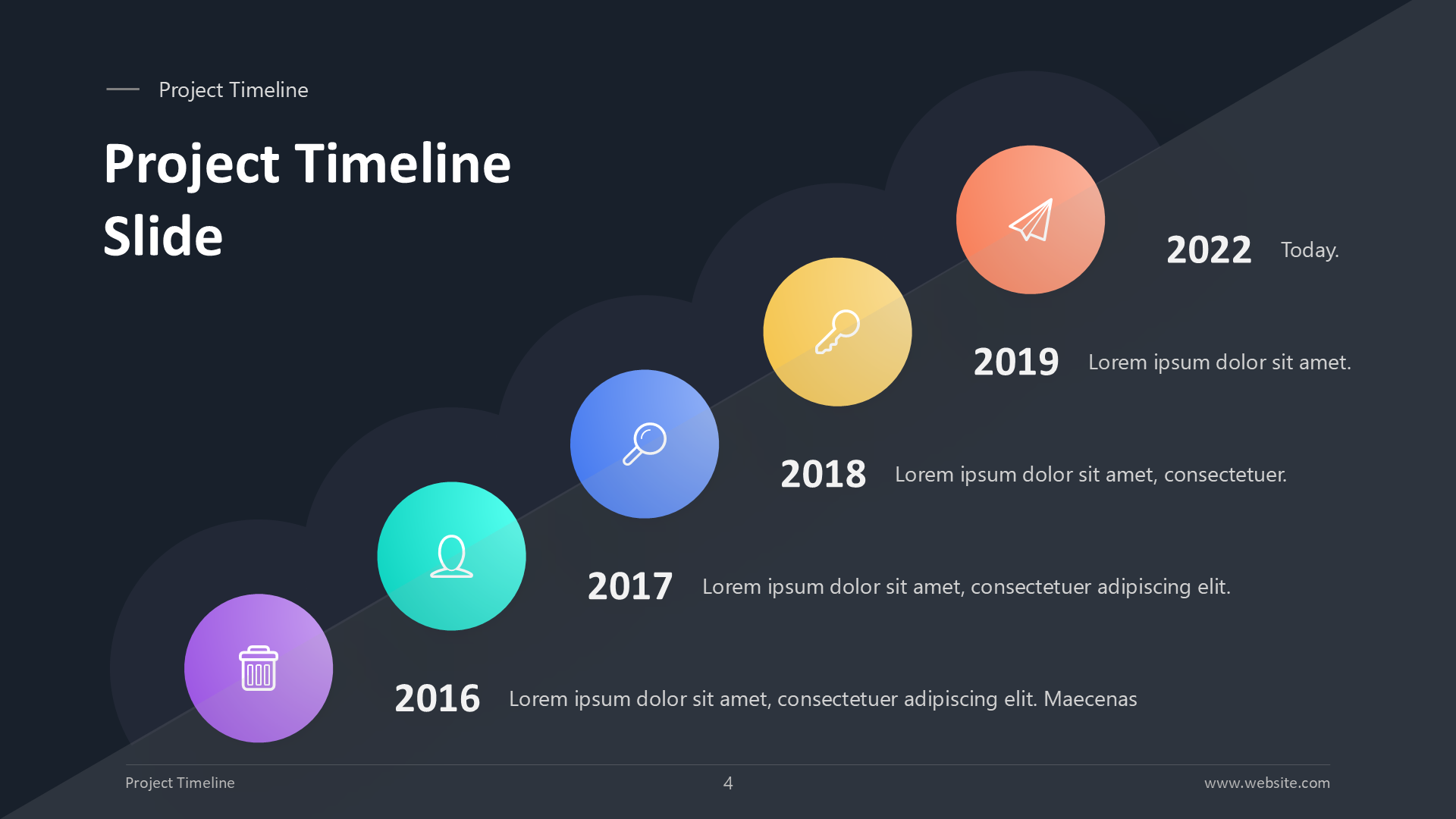 Timeline V1 Dark slide 4